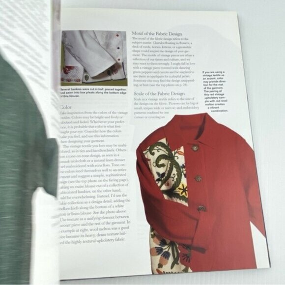 Sew Vintage New Creations from Found Fabrics Hardcover Book 2002 Jennie Atwood - Picture 8 of 14